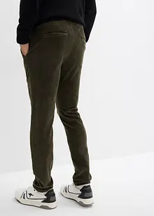 Strečové manšestrové kalhoty bez zapínání, Regular Fit, bonprix