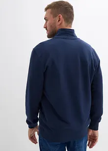 Mikina s límečkem na zip, z čisté organické bavlny, bonprix