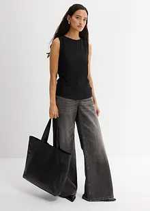 Top ze strukturovaného materiálu se zmačkanou úpravou, bonprix