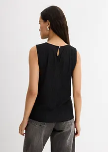 Top ze strukturovaného materiálu se zmačkanou úpravou, bonprix