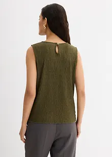Top ze strukturovaného materiálu se zmačkanou úpravou, bonprix