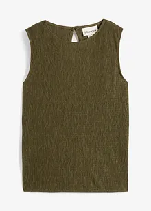 Top ze strukturovaného materiálu se zmačkanou úpravou, bonprix