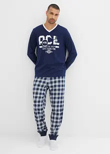 Pyžamo s bavlnou, dlouhý rukáv, bonprix