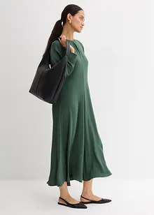 Nařasené midi šaty, bonprix