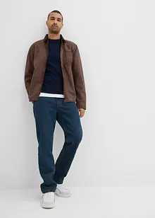 Svetr z jemné pleteniny s copánkovým vzorem, Slim Fit, bonprix