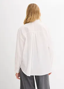 Košilová halenka se štrasovou aplikací, bonprix