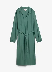 Midi šaty ze splývavé viskózy, bonprix