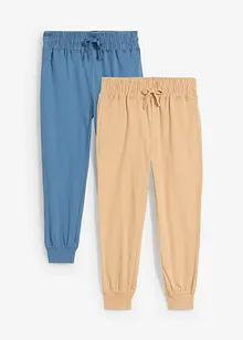 Joggingové kalhoty z čisté organické bavlny (2 ks v balení), bonprix