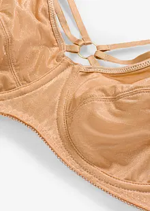 Zmenšovací podprsenka s třpytivým materiálem, bonprix