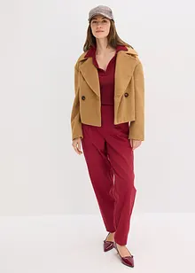 Látkové kalhoty ve střihu Barrel, bonprix