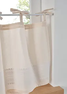 Vitrážková záclona s potiskem, organická bavlna, bonprix