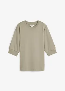 Tričko s nabíranými rukávy, bonprix