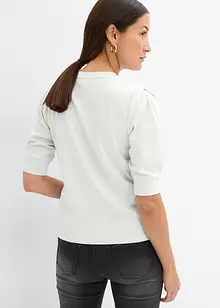 Tričko s nabíranými rukávy, bonprix