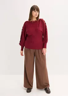 Svetr z jemného úpletu, ze splývavé směsi s viskózou, bonprix