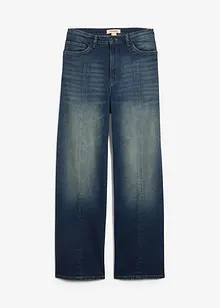 Džíny Straight Loose, High Waist, Low Stretch, bonprix