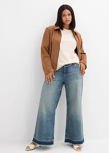 Džíny Wide Leg, Mid Waist, bonprix
