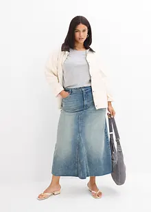 Džínová maxi sukně, Mid Waist, bonprix