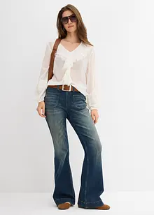 Džíny do zvonu, Mid Waist, bonprix