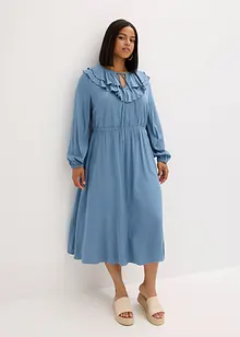 Dlouhé šaty ze splývavé viskózy, bonprix