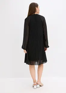 Minišaty s plisováním, z jemného šifonu, bonprix