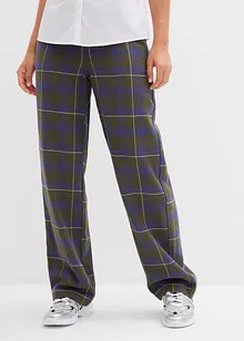 Flanelové kalhoty z čisté organické bavlny, bonprix