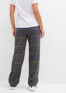 Flanelové kalhoty z čisté organické bavlny, bonprix