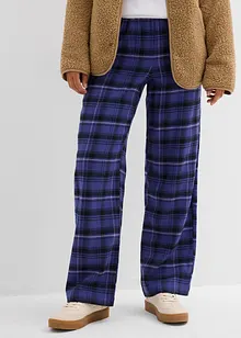 Flanelové kalhoty z čisté organické bavlny, bonprix