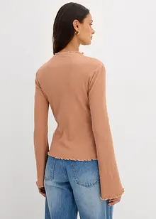 Žebrované tričko z čisté bavlny, bonprix