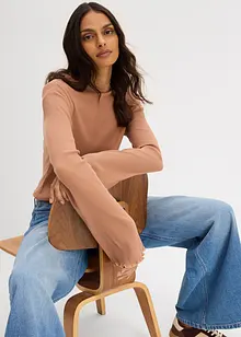 Žebrované tričko z čisté bavlny, bonprix