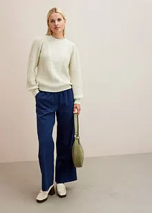 Kalhoty Palazzo ve vlněném vzhledu, bonprix