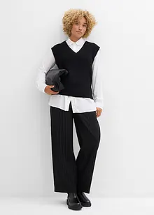 Kalhoty Palazzo ve vlněném vzhledu, bonprix