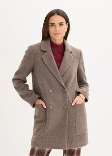 Krátký kabát ve vlněném vzhledu, bonprix