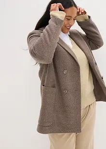 Krátký kabát ve vlněném vzhledu, bonprix