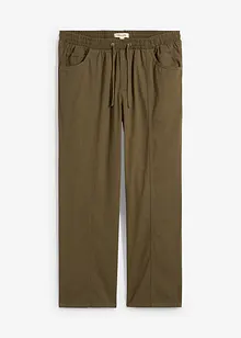 Kalhoty bez zapínání, z lehké bavlny Classic Fit, Straight, bonprix