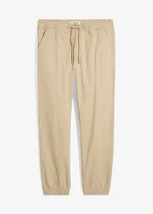 Relaxed Fit strečové chino kalhoty bez zapínání, Straight, bonprix