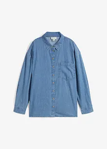 Oversized džínová košile z organické bavlny, bonprix
