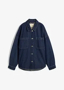 Džínová oversized košilová bunda z organické bavlny, bonprix