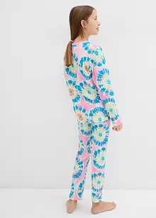 Pyžamo + krátké pyžamo s měkkou organickou bavlnou (4dílná souprava), bonprix