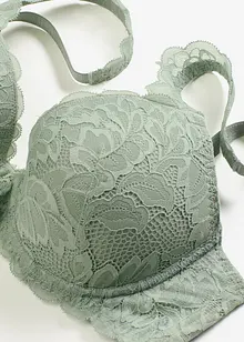 Vyztužená podprsenka s květinovou krajkou, bonprix
