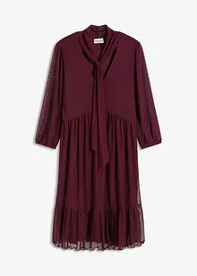 Žerzejové šaty ze síťoviny, bonprix