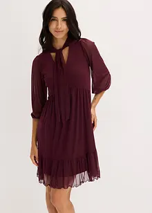 Žerzejové šaty ze síťoviny, bonprix