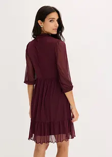 Žerzejové šaty ze síťoviny, bonprix