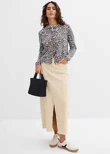 Kabátek z jemné pleteniny s leopardím vzorem, bonprix