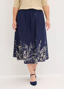 Midi sukně z čisté organické bavlny, bonprix