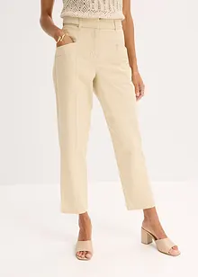 Saténové kalhoty se střihem Tapered Fit, bonprix