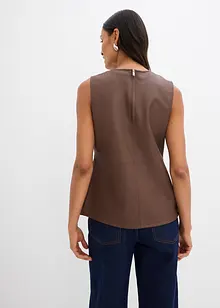 Top z umělé kůže, bonprix