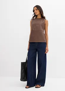 Top z umělé kůže, bonprix