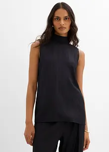 Dlouhý top ze strukturované viskózové směsi, bonprix