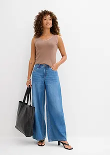 Džíny Wide Leg, Mid Waist, bonprix