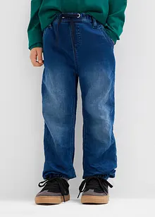 Teplákové džíny bez zapínání Regular Fit, Straight, bonprix